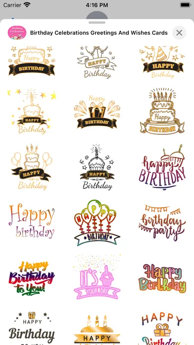 Birthday Celebrations Greeting应用截图