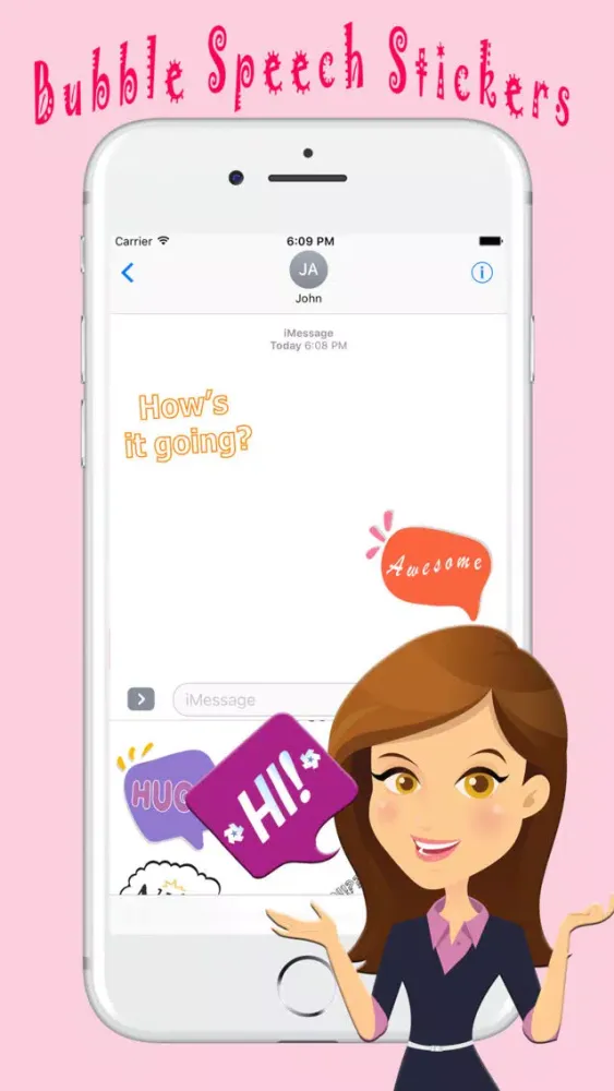 Chit Chat With Bubble Speech Text Stickers Screenshots