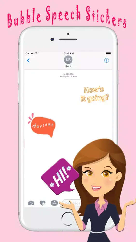 Chit Chat With Bubble Speech Text Stickers Screenshots