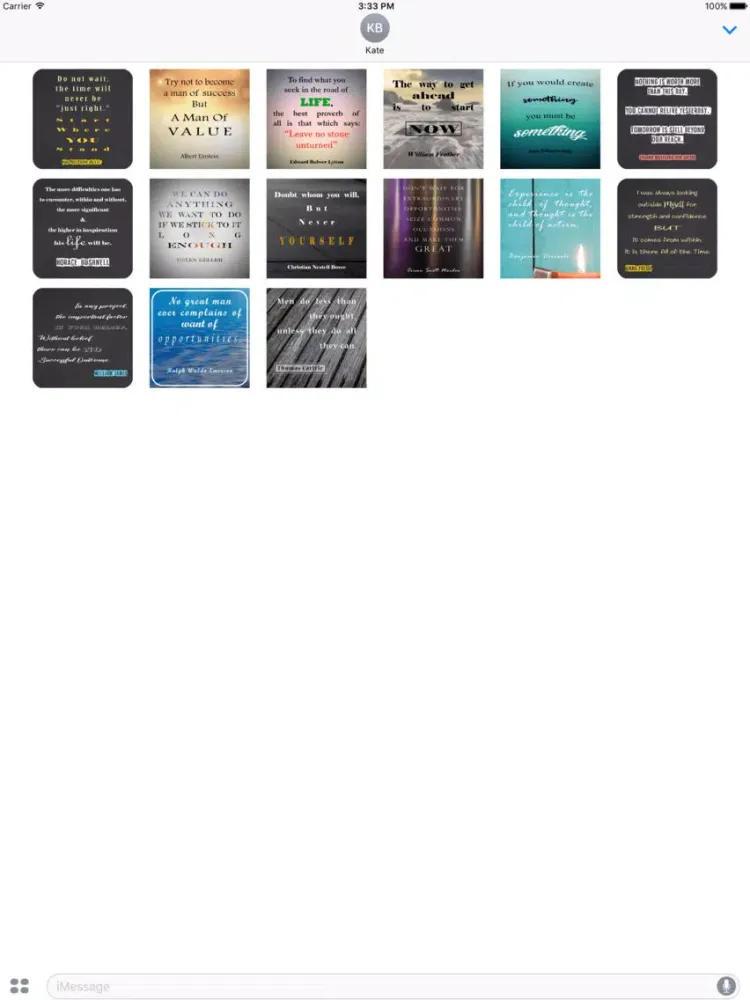 Daily Inspirational & Motivational Quotes Stickers iPad 應用截圖
