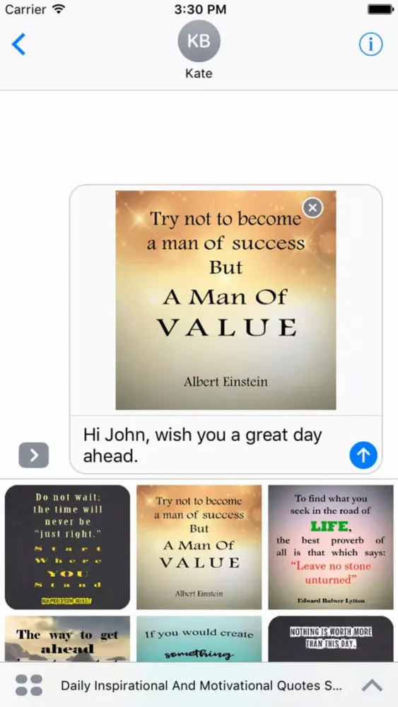 Daily Inspirational & Motivational Quotes Stickers應用截圖