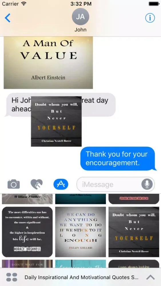 Daily Inspirational & Motivational Quotes Stickers應用截圖