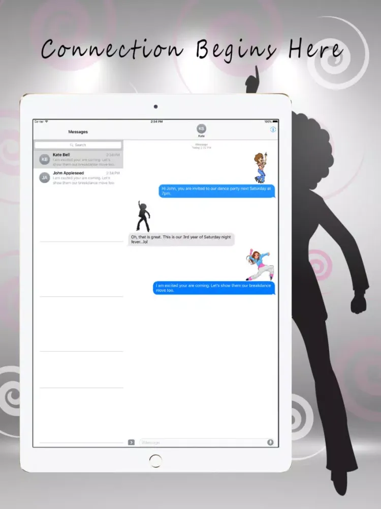 Cool Dance Style Photo Stickers iPad  Screenshots