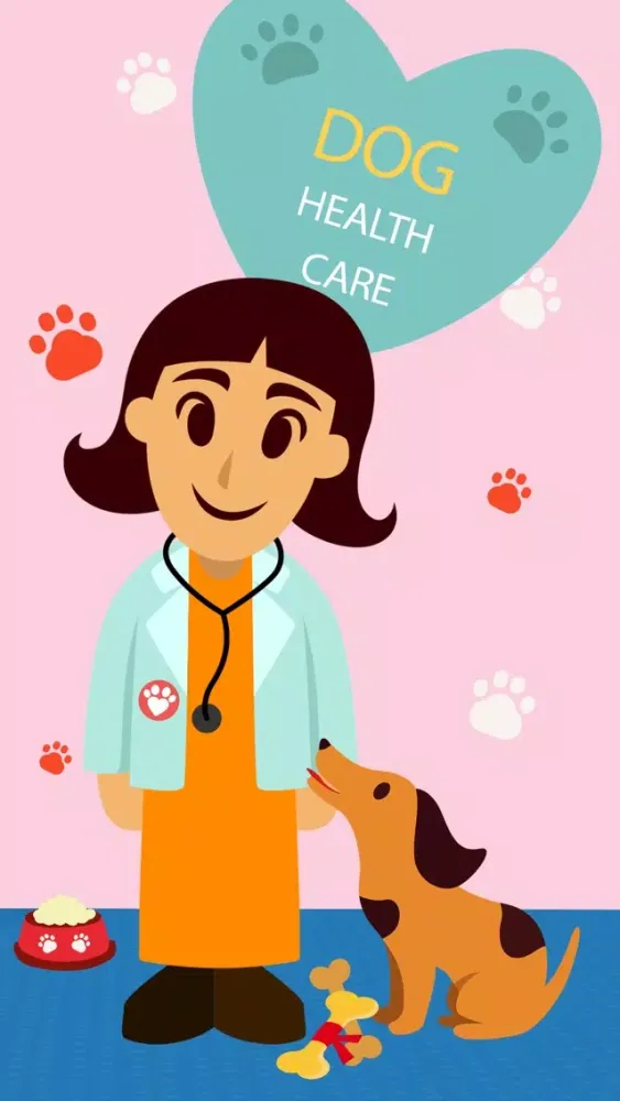 Happy Healthy Dog: Vet Care & Grooming Stickers Ekran Görüntüleri