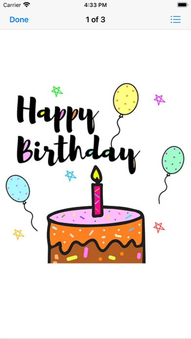 Wish Happy Bday Emoji Stickers Screenshots