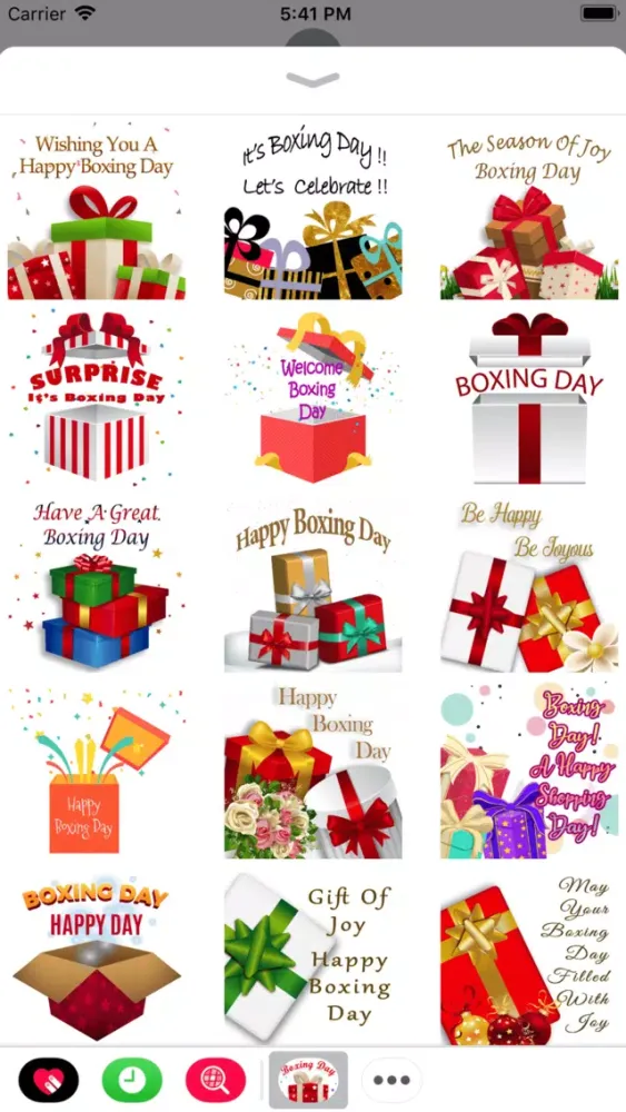 Happy Boxing Day Gifts Sticker スクリーンショット