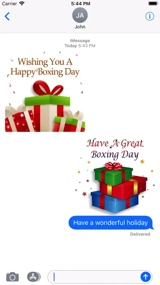 Happy Boxing Day Gifts Sticker スクリーンショット