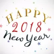 Happy New Year Card Stickers