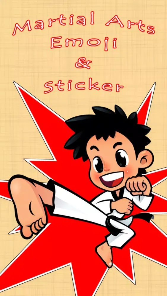 Capturas de tela do Fun And Cute Martial Arts Emoji Stickers Pack