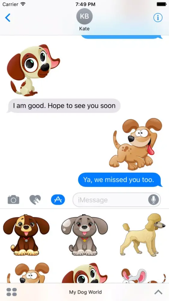 My Dog World Stickers应用截图