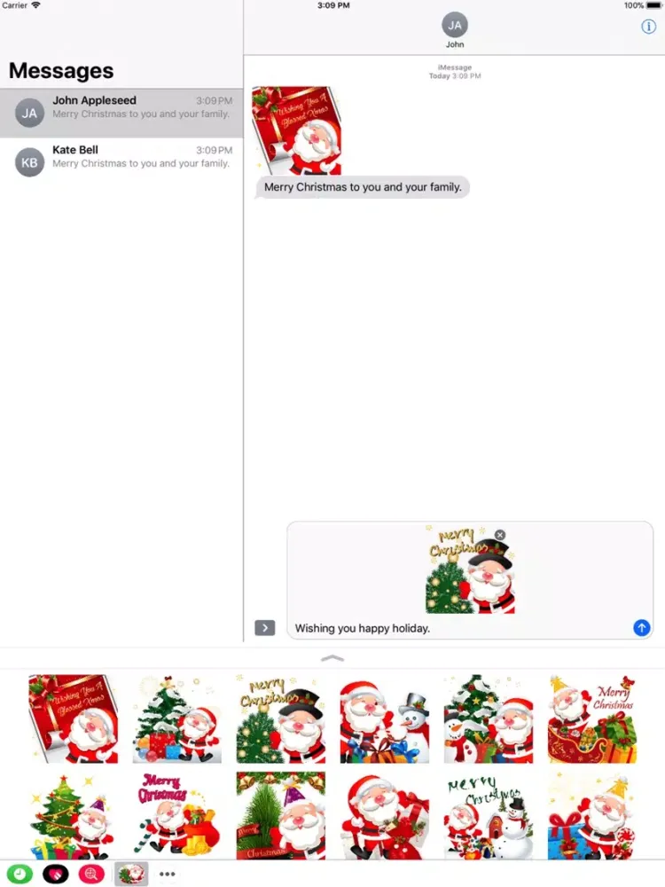 Merry Christmas: Santa Clause iPad  Screenshots