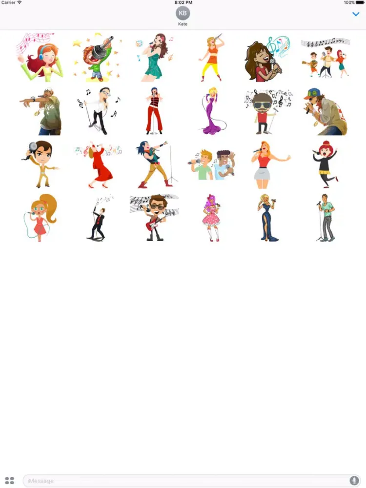 I Am A Super Star Singer Stickers iPad  Screenshots