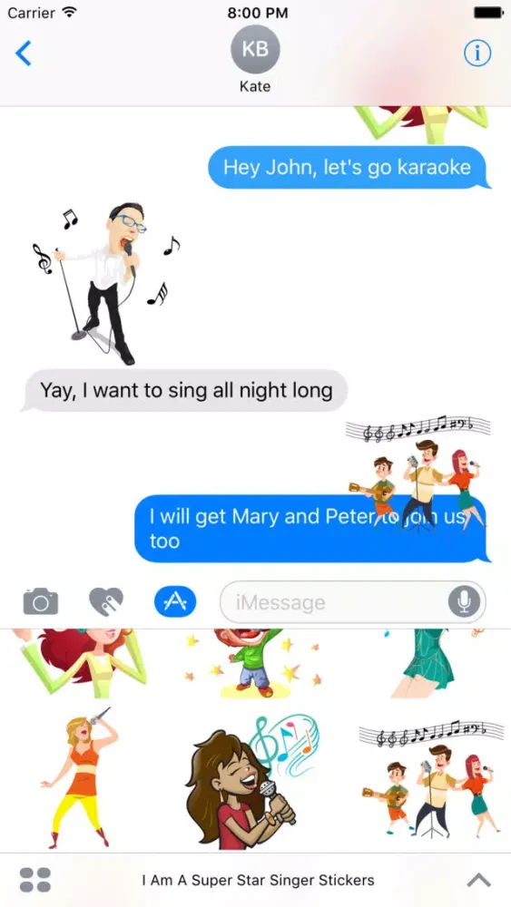 I Am A Super Star Singer Stickers Screenshots