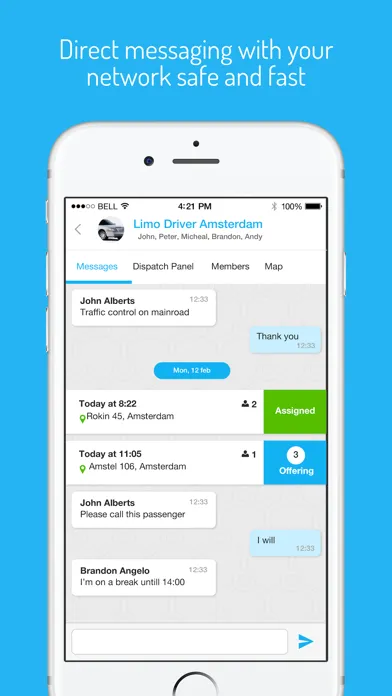 Tangkapan layar YourDriverApp