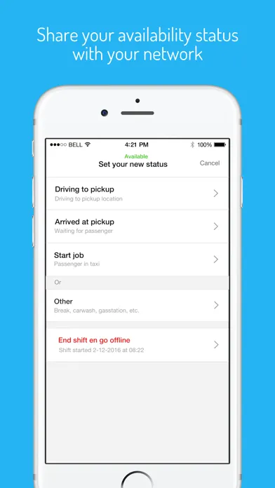 Tangkapan layar YourDriverApp