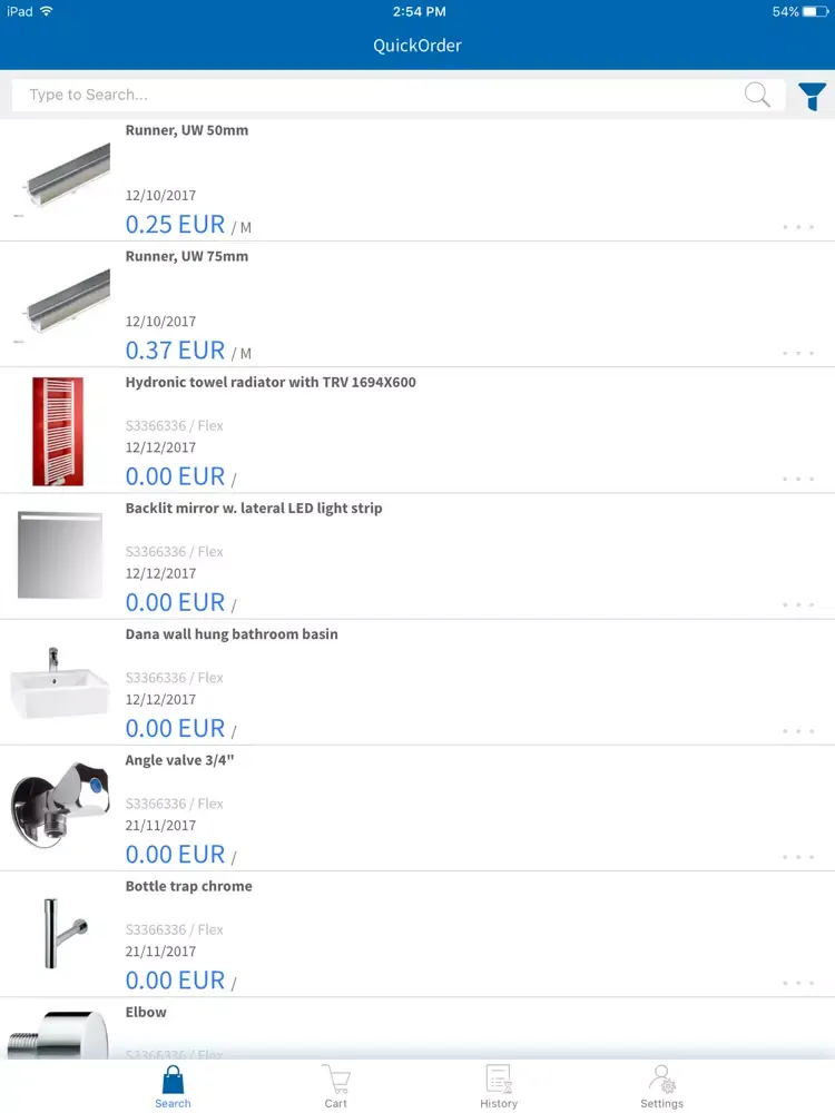 ภาพหน้าจอของ YTWO QuickOrder iPad 