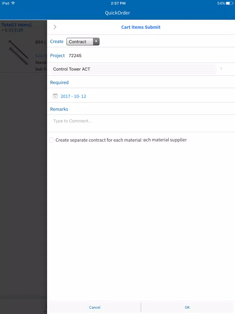 YTWO QuickOrder iPad  स्क्रीनशॉट