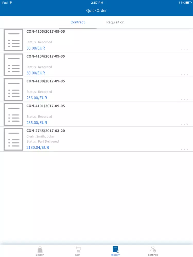 YTWO QuickOrder iPad  स्क्रीनशॉट