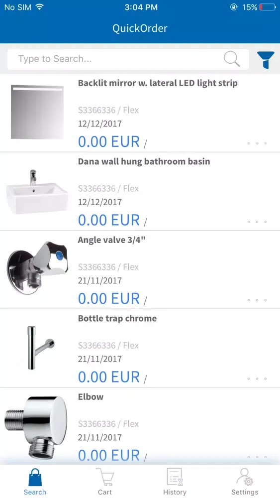 ภาพหน้าจอของ YTWO QuickOrder