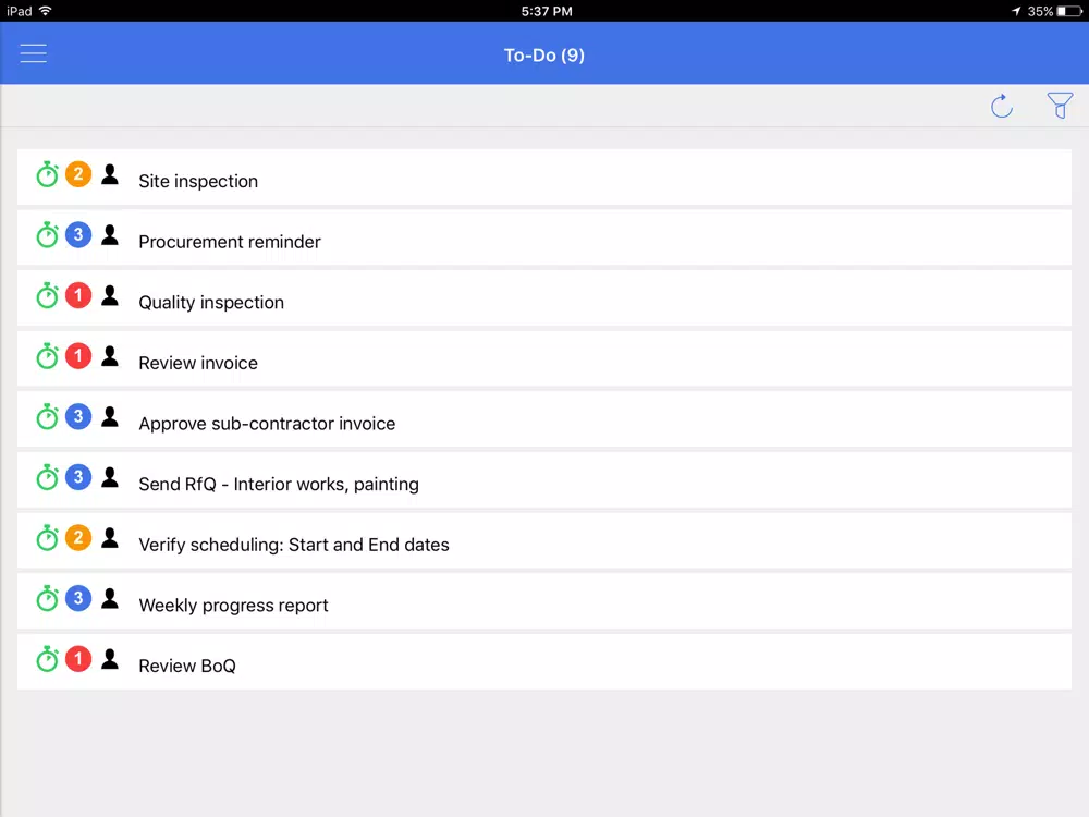 Capturas de pantalla de YTWO ToDo iPad 