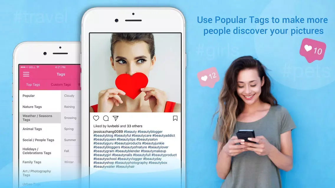 Capturas de pantalla de IGetPic - Hashtag & Pic Getter