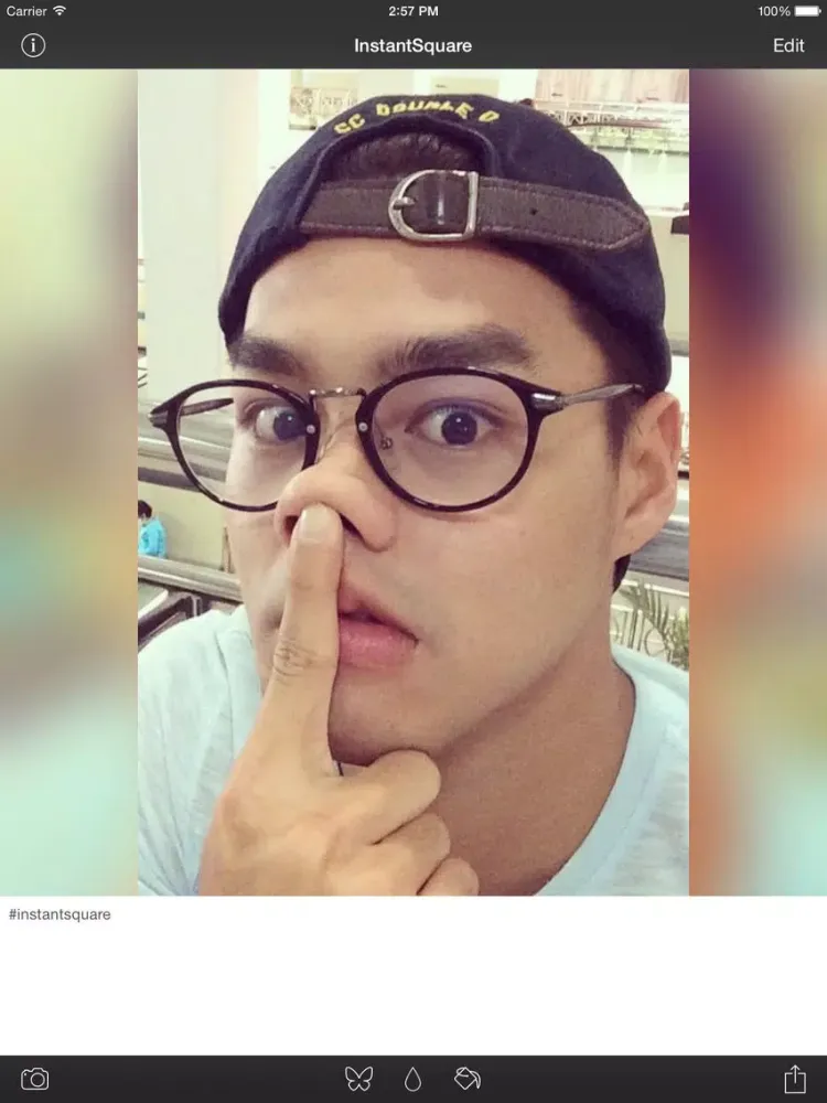 InstantSquare Pro - Post Entire Photo (Blur Border) for Instagram Without Cropping iPad Screenshots