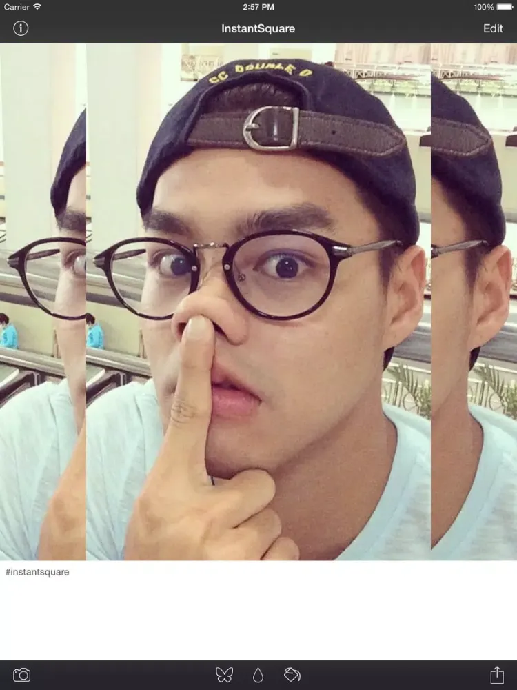 InstantSquare Pro - Post Entire Photo (Blur Border) for Instagram Without Cropping iPad Screenshots