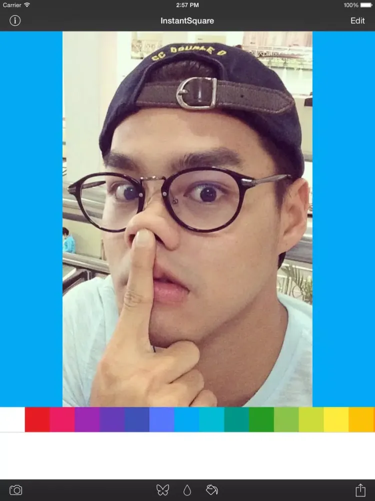 InstantSquare Pro - Post Entire Photo (Blur Border) for Instagram Without Cropping iPad Screenshots