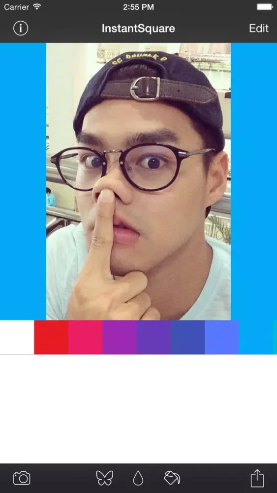 InstantSquare Pro - Post Entire Photo (Blur Border) for Instagram Without Cropping Screenshots