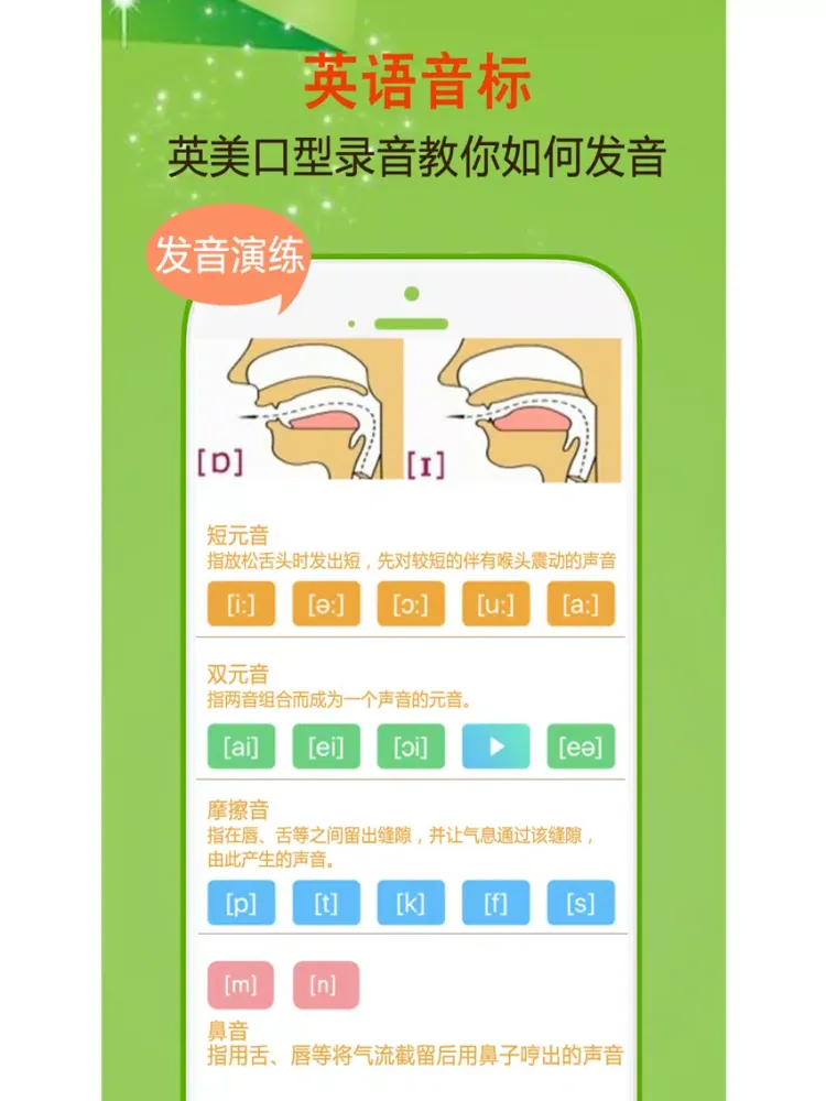 学英语音标：一天精通标准国际音标发音技巧 iPad  Screenshots