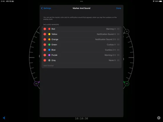 Voice Marker Clock iPad  স্ক্রিনশট