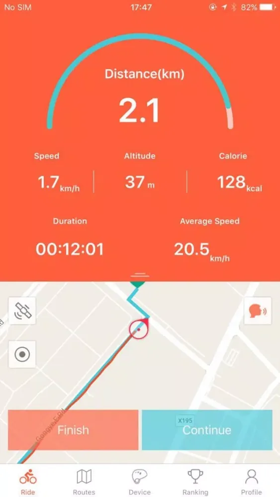 Zrzuty ekranu COROS Linx