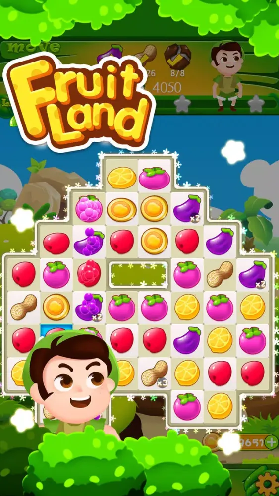 ภาพหน้าจอของ Fruit Land- Jelly & Gems Soda Crush Blast(Top Quest of Candy Match 3 Games)
