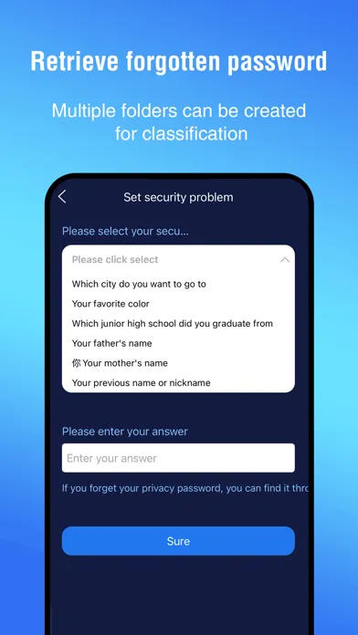 Tangkapan skrin Privacy album Manager