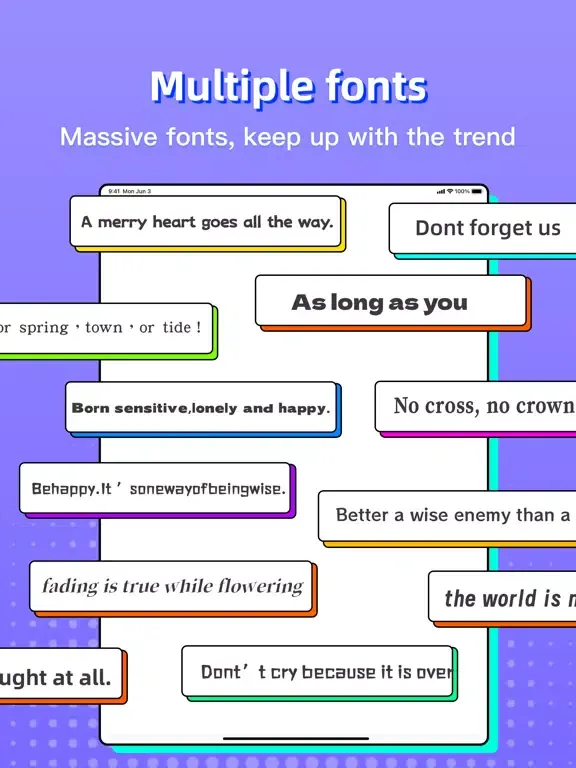 Fun Fonts - Fonts Install iPad  Ekran Görüntüleri