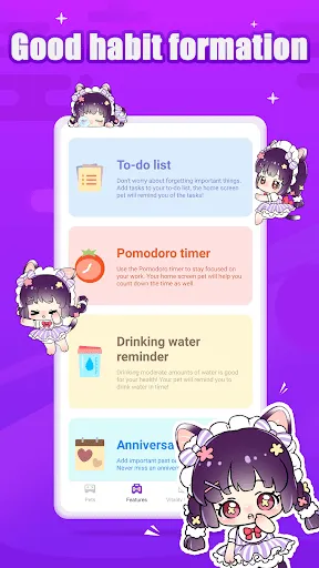 Captures d'écran de Smopet: habit tracking pets
