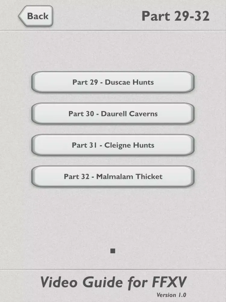 Tangkapan layar Video Guide for FFXV iPad