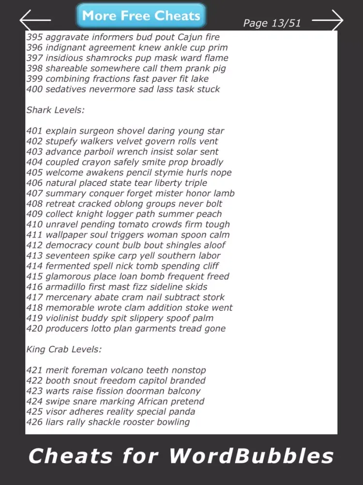 Cheats for WordBubbles - All Guide for Word Bubble Answer Cheat iPad  Screenshots