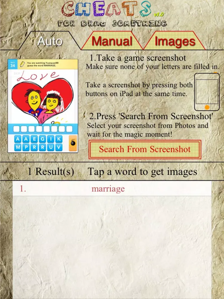 Capturas de tela do Cheats for Draw Something Free iPad 