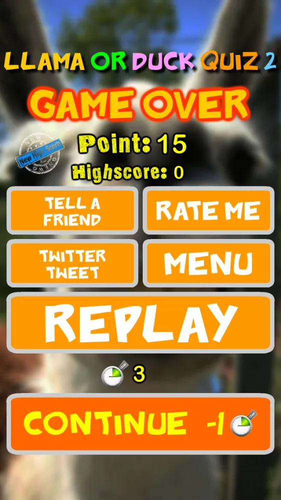 Llama or Duck Quiz 2 Screenshots