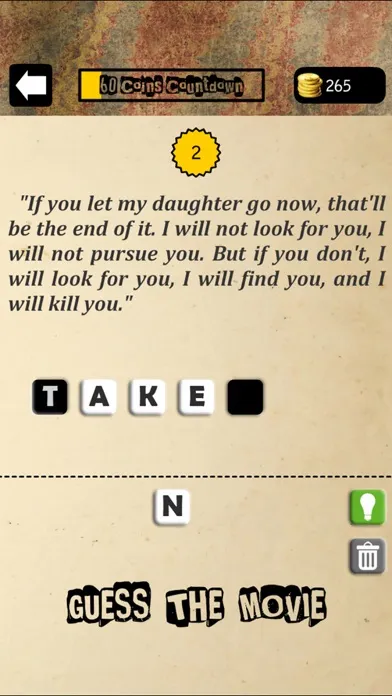 Guess the Movie - Quiz Game Screenshots