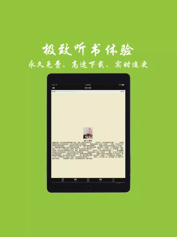 Ảnh chụp màn hình của Buding Audio Novel iPad 