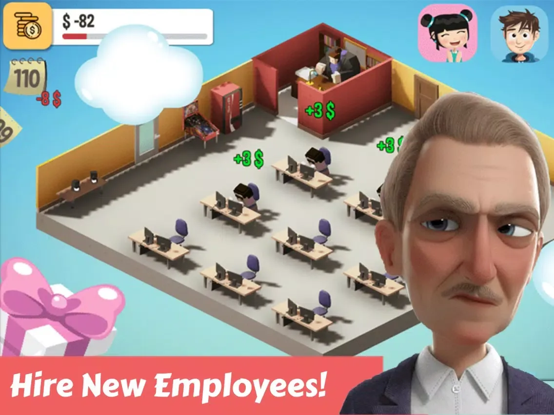 Angry Boss: Idle Office Tycoon iPad  سکرین شاٹس