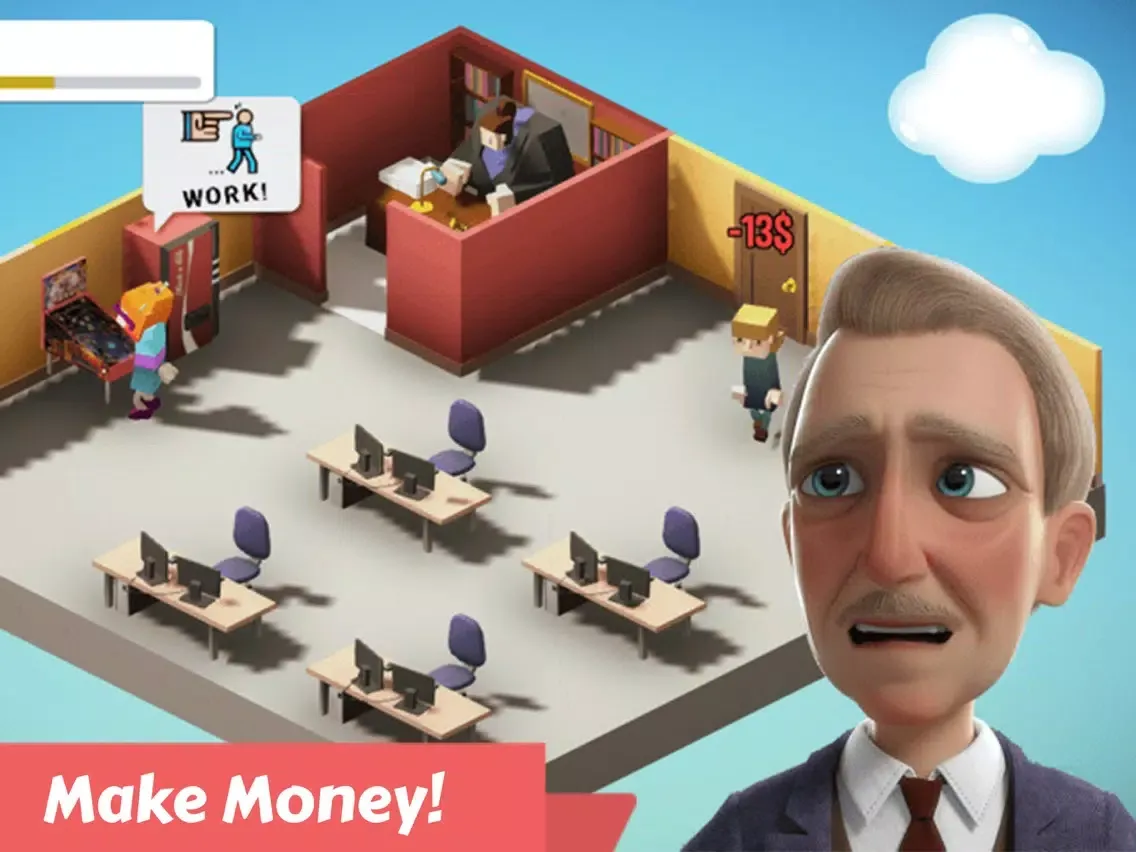 Angry Boss: Idle Office Tycoon iPad  سکرین شاٹس