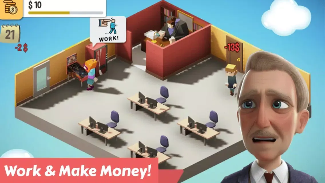 Angry Boss: Idle Office Tycoon سکرین شاٹس