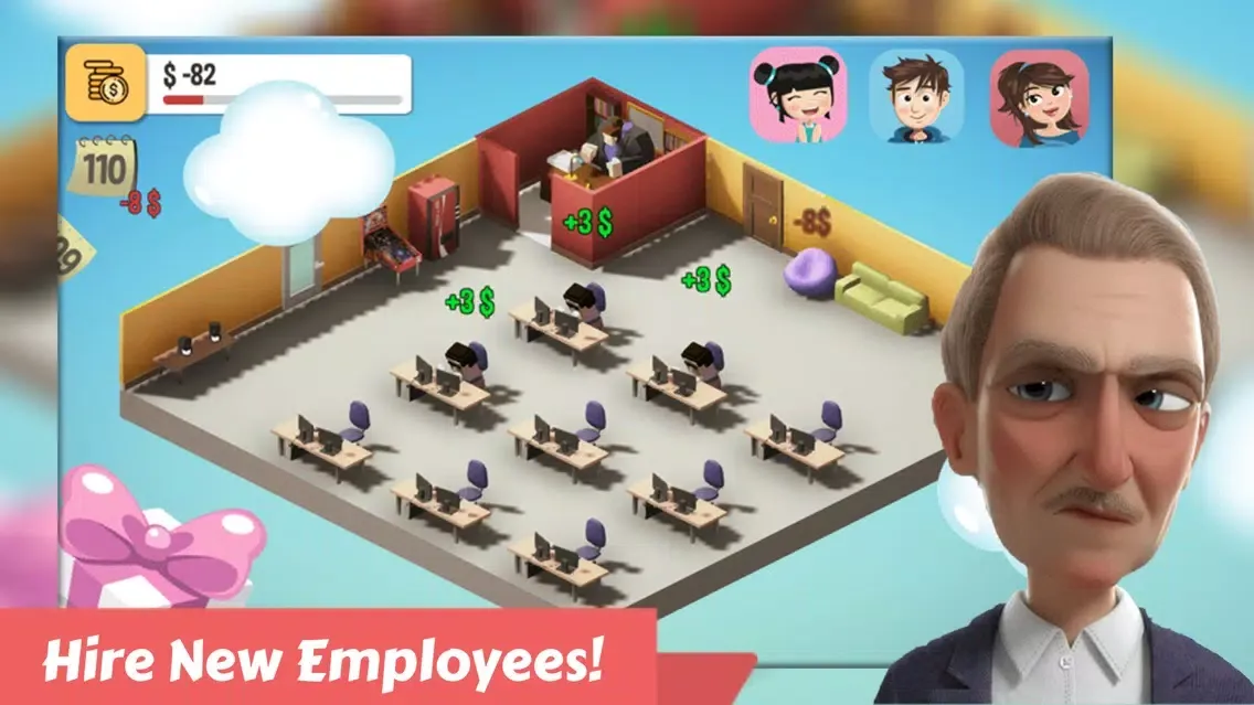 Angry Boss: Idle Office Tycoon سکرین شاٹس