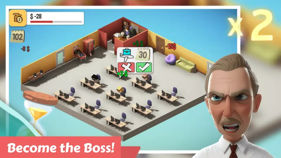 Angry Boss: Idle Office Tycoon سکرین شاٹس