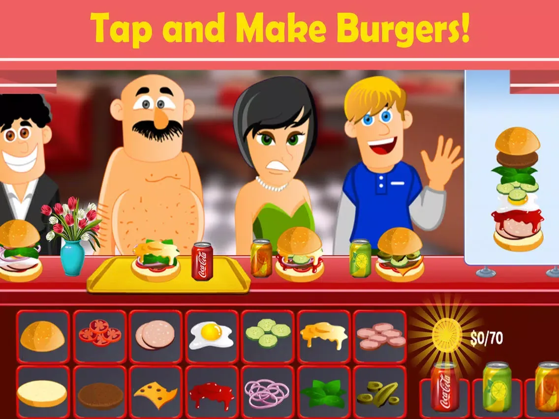 Ảnh chụp màn hình của Burger Money: Cooking Game iPad 