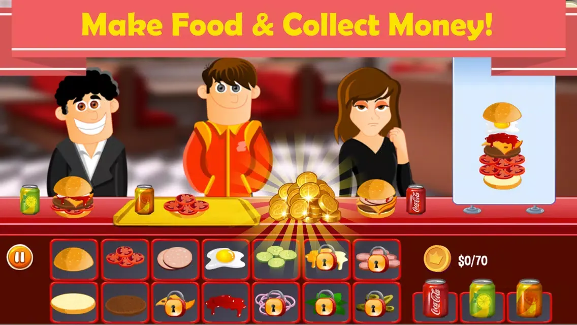 Ảnh chụp màn hình của Burger Money: Cooking Game