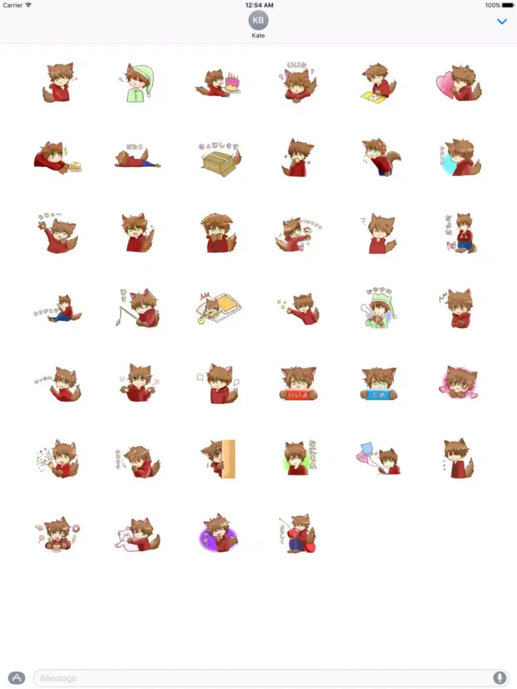 Скриншоты Kawaii Kemono Sticker iPad 